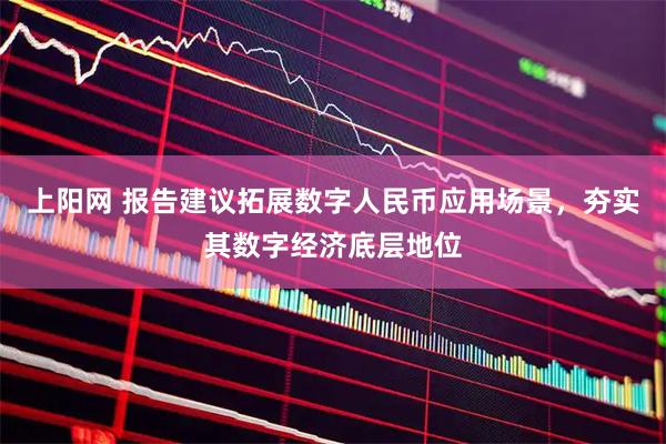上阳网 报告建议拓展数字人民币应用场景，夯实其数字经济底层地位